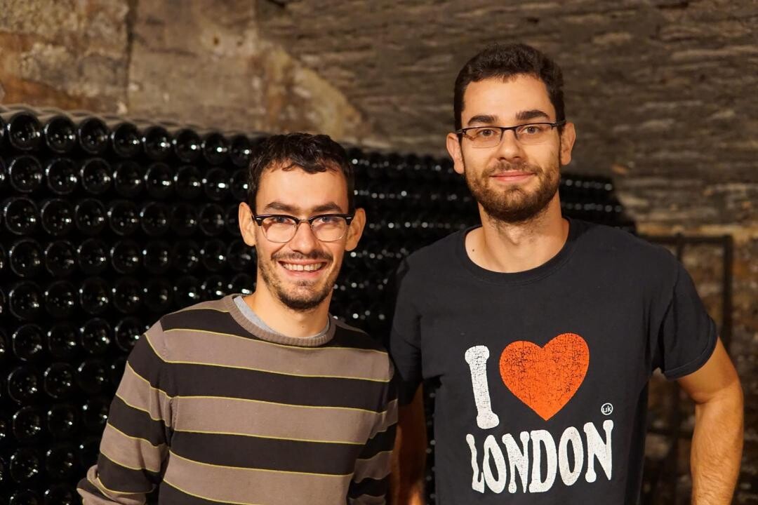 Philippe and Vincent Guillemot at Domaine Pierre Guillemot, Savigny-les-Beaune