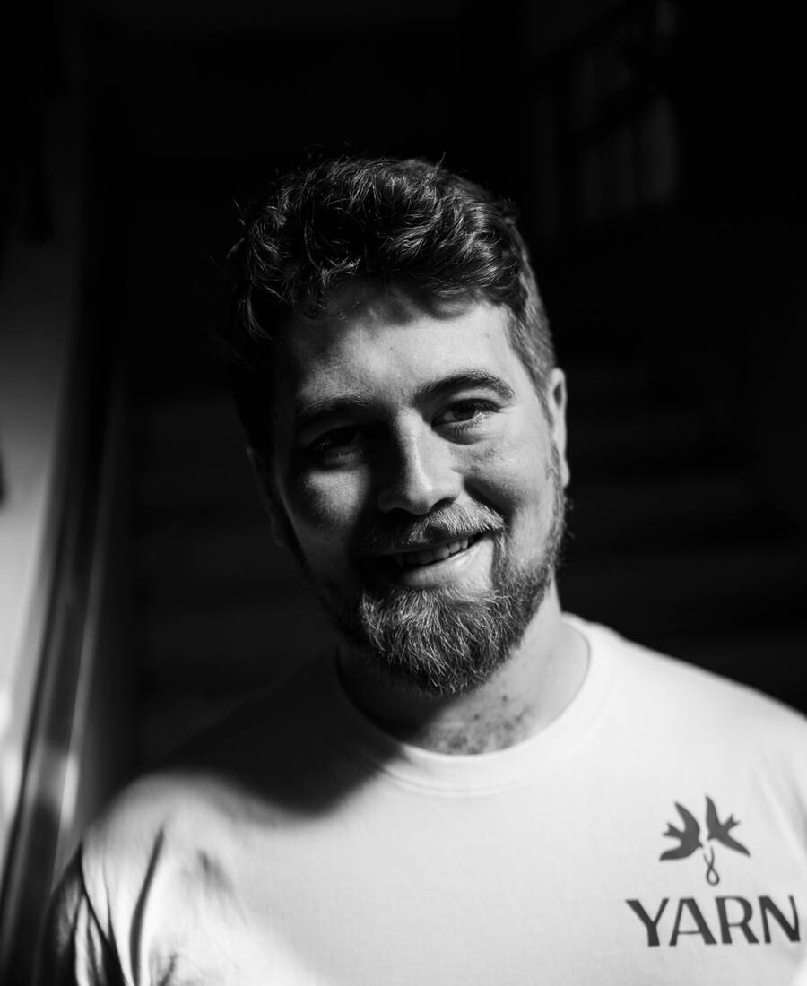 Tommy Grimshaw, head winemaker behind Yarn English sparkling wine