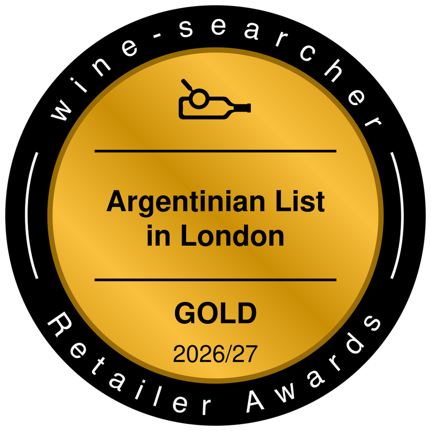 Wine-Searcher Retailer Awards gold medal, Argentinian List in London 2026/27